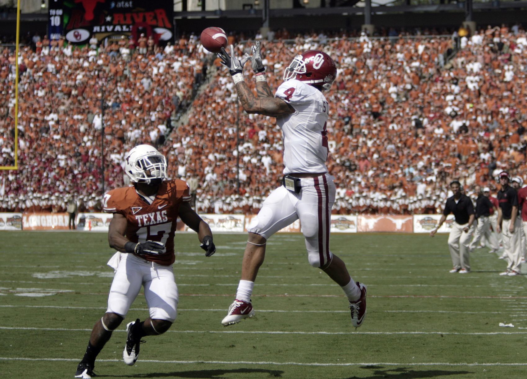 Oct. 8, 2011: No. 3 Oklahoma 55, No. 11 Texas 17